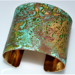 Etched Patina Brass...