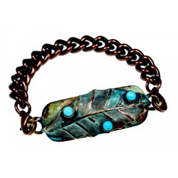 Patina Brass Magnolia Leaf...