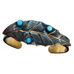 Patina Brass Magnolia Leaf...