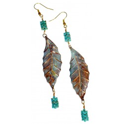 Patina Brass Magnolia Leaf...