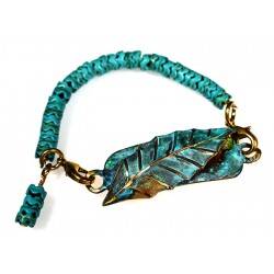 Patina Brass Magnolia Leaf...