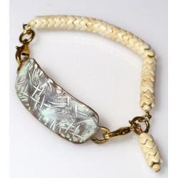 White Patina Forged Brass...