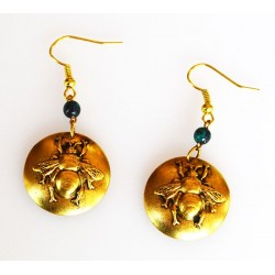 Antique Gold Brass Bee...