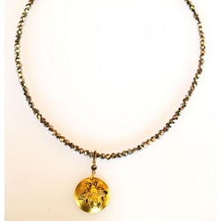 Antique Gold Brass Bee...