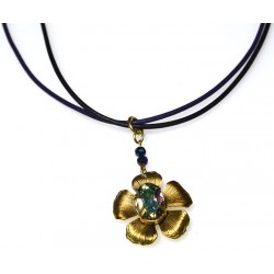 Antique Gold Brass Flower...