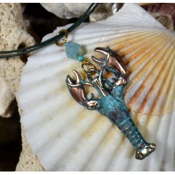 Patina Lobster Pendant...