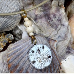 White Patina Brass Sand...