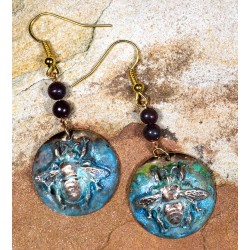 Verdigris Patina Brass Bee...