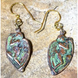 Olive Patina Brass Winged...