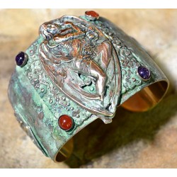 Olive Patina Brass Winged...