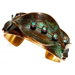 Sculptural Leaf Cuff...