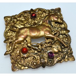 Gold Washed Running Horse...