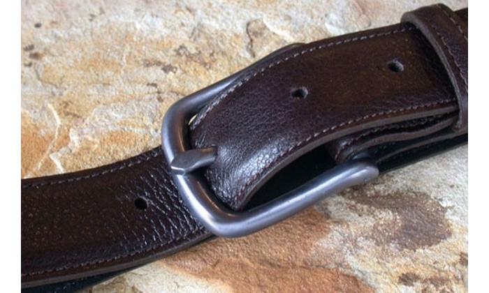 Classic leather belts by Elaine Coyne