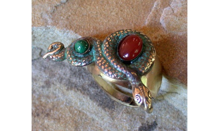 Ancient Egyptian Motif Wearable Art Rings designed by Elaine Coyne and