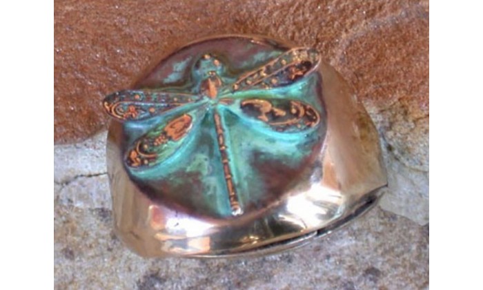 Dragonfly and Butterfly Wearable Art Adjustable Rings by Elaine Coyne 