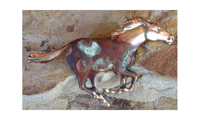 Equestrian Motif Pin Jewelry by Elaine Coyne Galleries