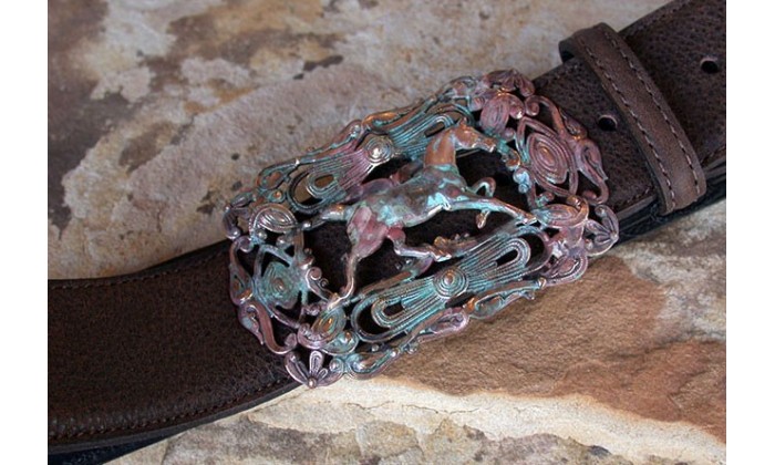 Equestrian Motif Belts by Elaine Coyne Galleries