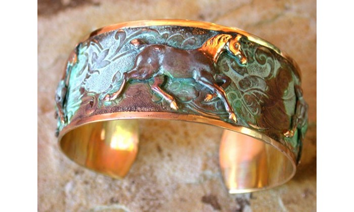 Equestrian cuff bracelets