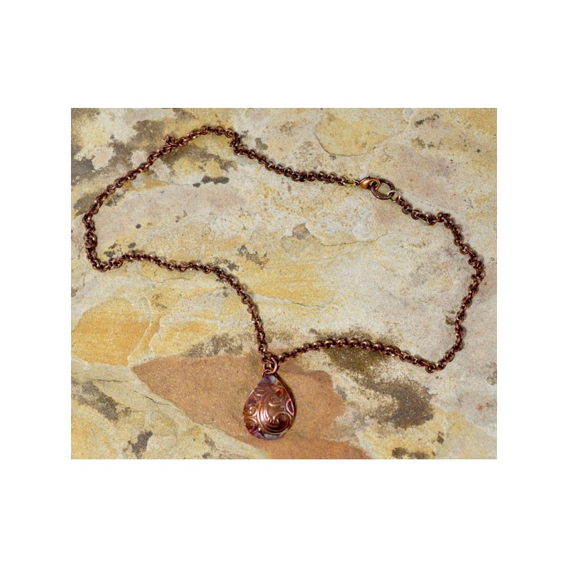 YCI19pd - Paisley Pattern, Copper Chain YCI19pd - Paisley Pattern, Copper Chain