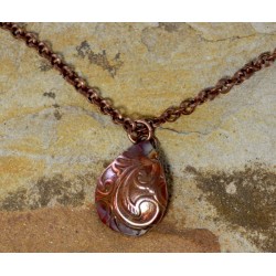 YCI19pd - Detail: Paisley Pattern, Copper Chain