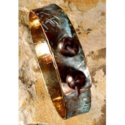 TTP6bg- Bronze Pearls / Brown Rawhide
