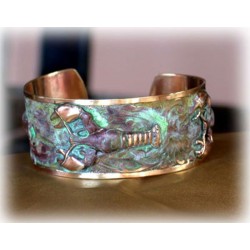 ECP6767bc Verdigris Patina Lobsters Cuff 