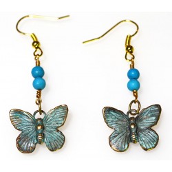 BUP129eTU Butterfly Earrings