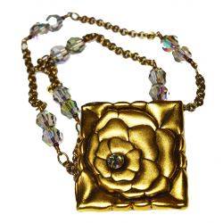 Antique Gold Art Deco Rose...