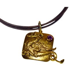 Antique Gold Brass Dragon...