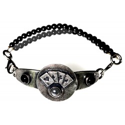 Antiqued Silver Solid Brass...