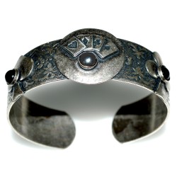 Antiqued Silver Solid Brass...