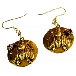 Queen Bee Antiqued Gold...