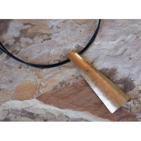  SIT 842pd Silk Textured Forged Solid Brass Contemporary Tapered Barrel Pendant